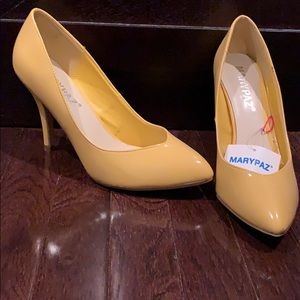 Patent leather heels